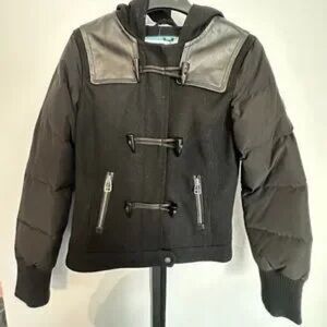 Black and Gray Hooded Jacket